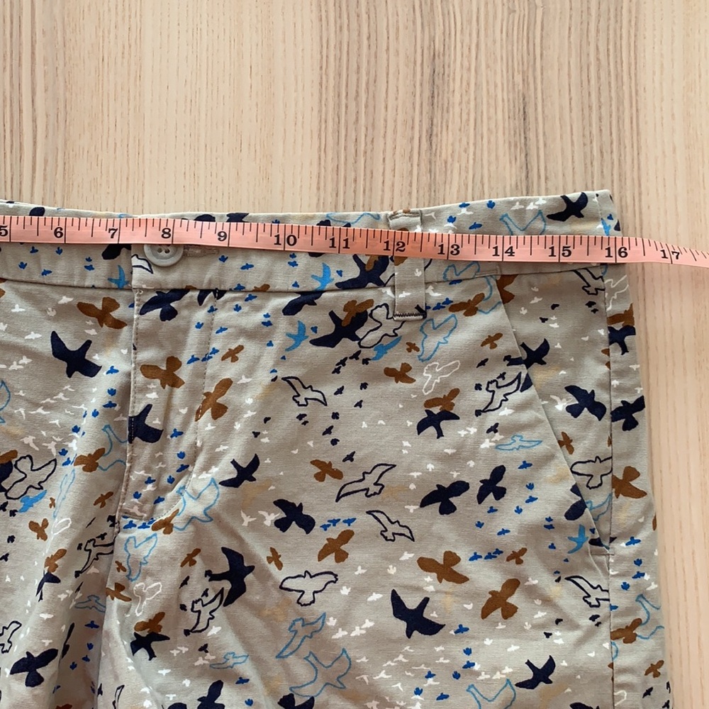 Patagonia Women's Bird Print Shorts - Beige and Blue - Picture 9 of 10